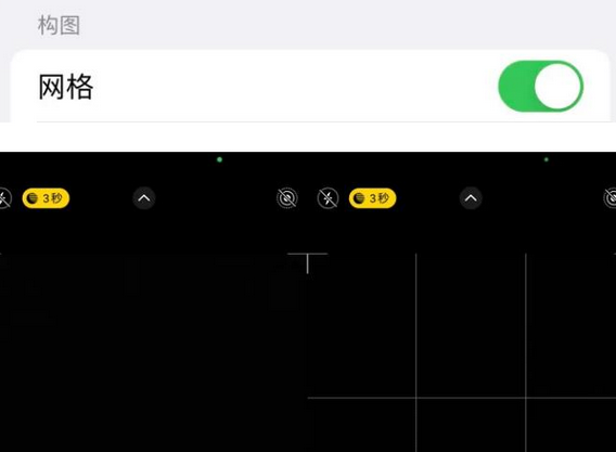 黄陂苹果手机维修网点分享iPhone如何开启九宫格构图功能