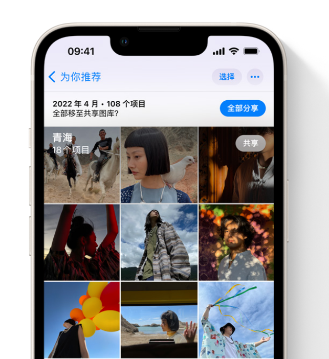 黄陂苹果维修网点分享在 iPhone 上使用共享图库 