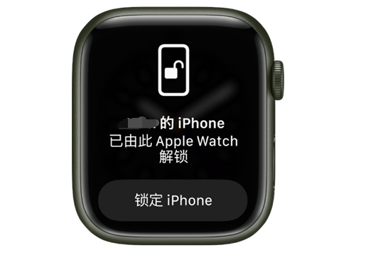 黄陂苹果手机维修分享用 AppleWatch 解锁配备面容 ID 的 iPhone方法 