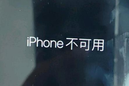 黄陂苹果服务网点分享锁屏界面显示“iPhone 不可用”如何解决 