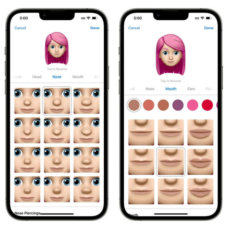 黄陂苹果手机维修分享​iOS 16中的拟我表情有了哪些变化和升级 